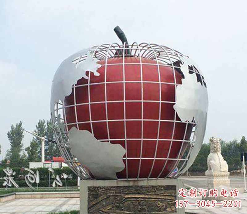 湖南不锈钢水果雕塑艺术品精美绝伦