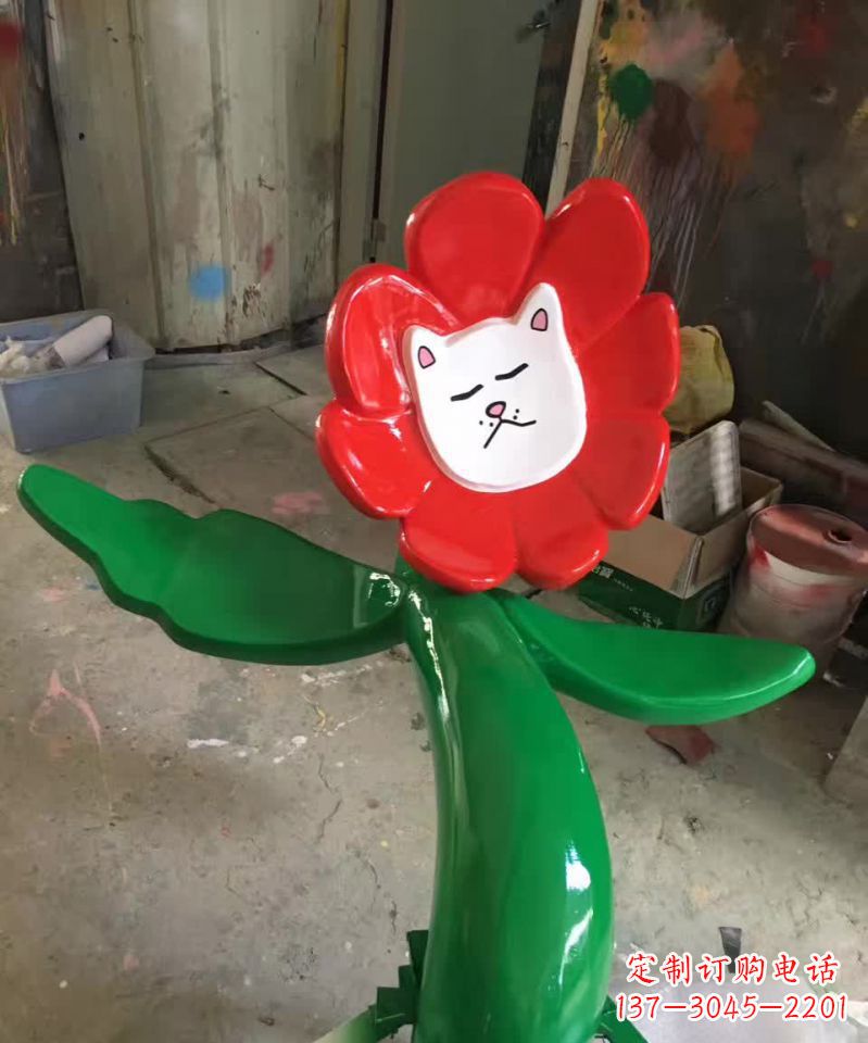 湖南不锈钢太阳花景观装饰雕塑