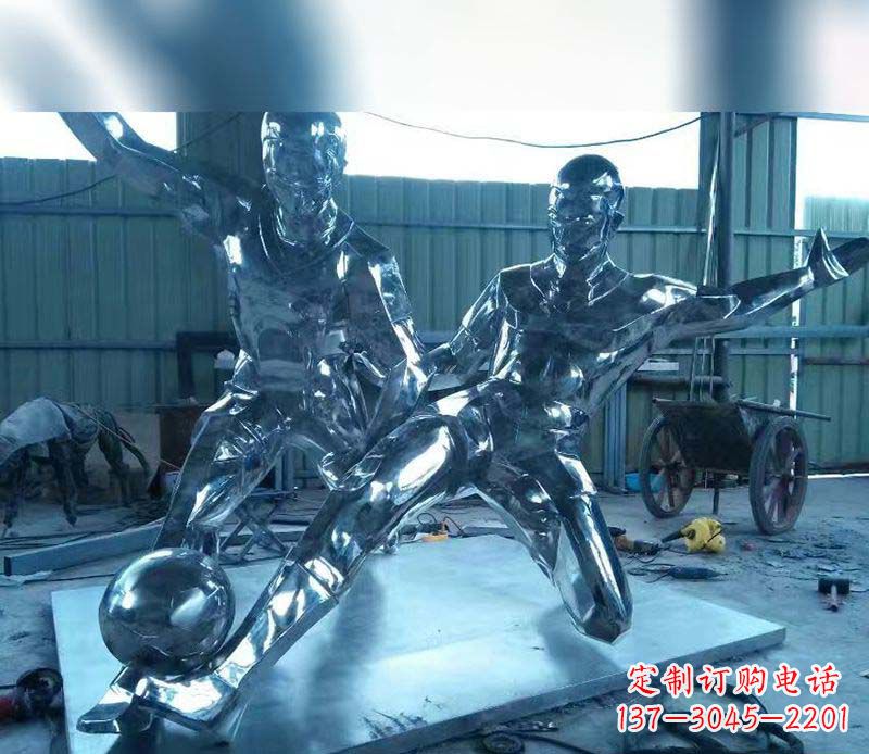 湖南不锈钢足球雕塑精美的足球景观