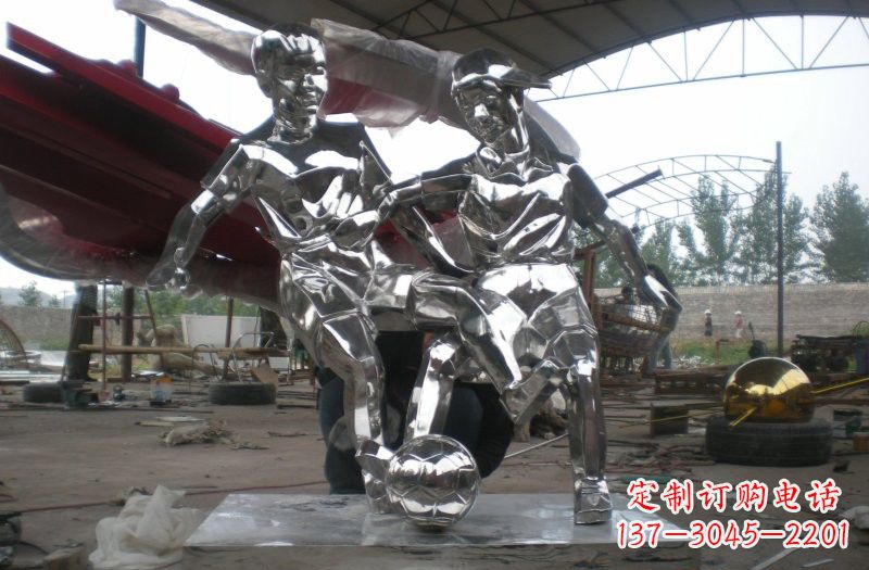 湖南不锈钢足球雕塑精美的艺术品