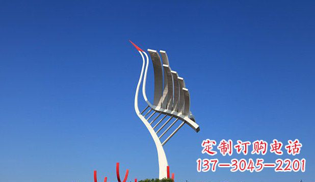 湖南不锈钢天鹅丹顶鹤仙鹤雕塑
