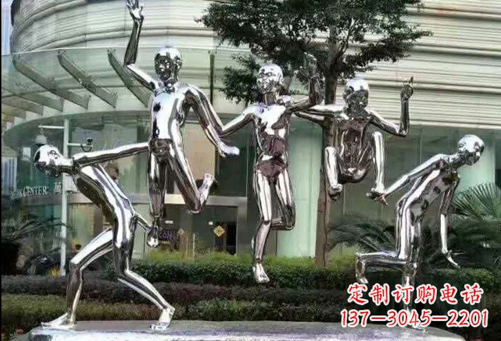 湖南不锈钢跳跃的儿童雕塑