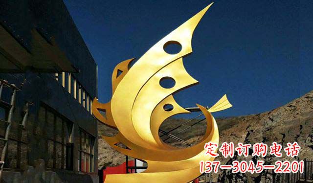 湖南不锈钢铁艺凤凰摆件雕塑