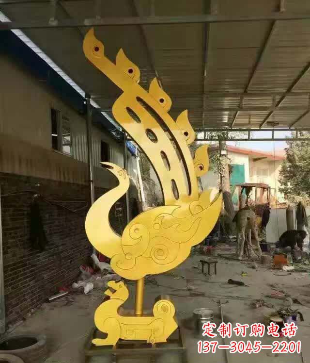 湖南不锈钢铁艺广场凤凰雕塑