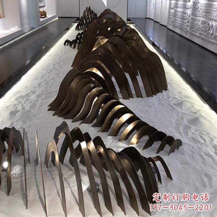 湖南不锈钢铁艺假山造型景观雕塑