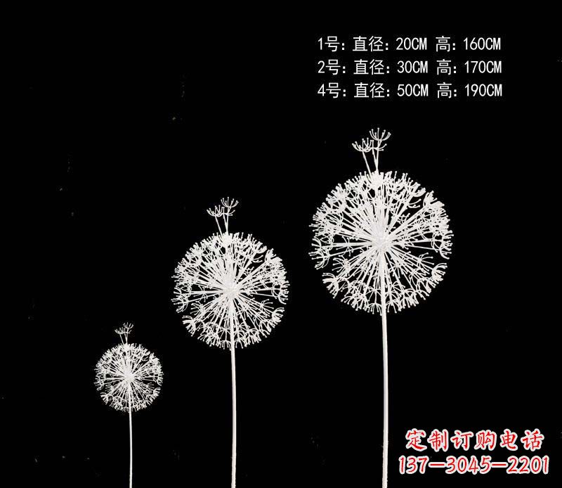 湖南精美不锈钢铁艺蒲公英雕塑