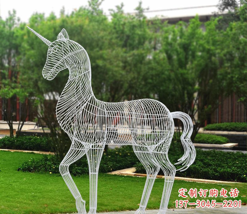 湖南不锈钢马雕精美艺术品