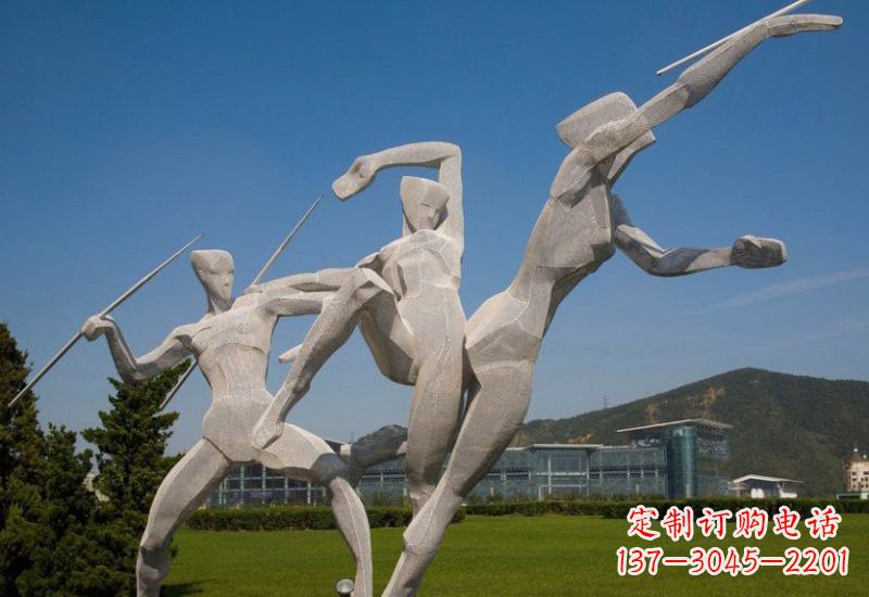 湖南不锈钢投掷标枪人物 雕塑