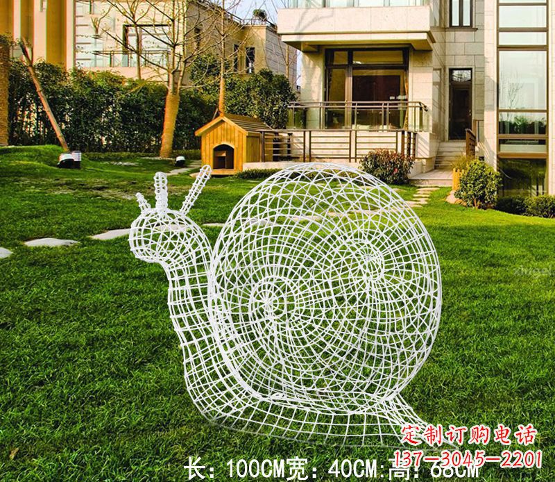 湖南不锈钢蜗牛雕塑 (2)
