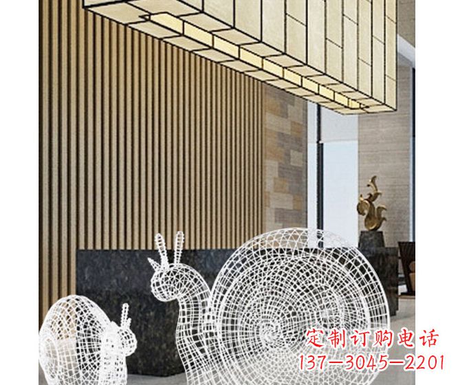 湖南不锈钢蜗牛镂空雕塑