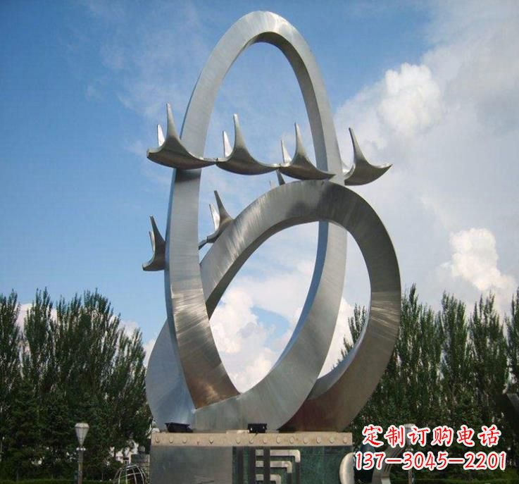 湖南不锈钢现代大雁雕塑