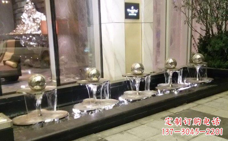 湖南不锈钢小喷泉雕塑 (2)