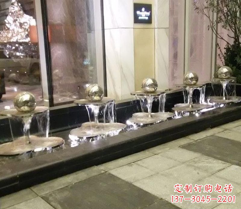 湖南不锈钢小喷泉雕塑
