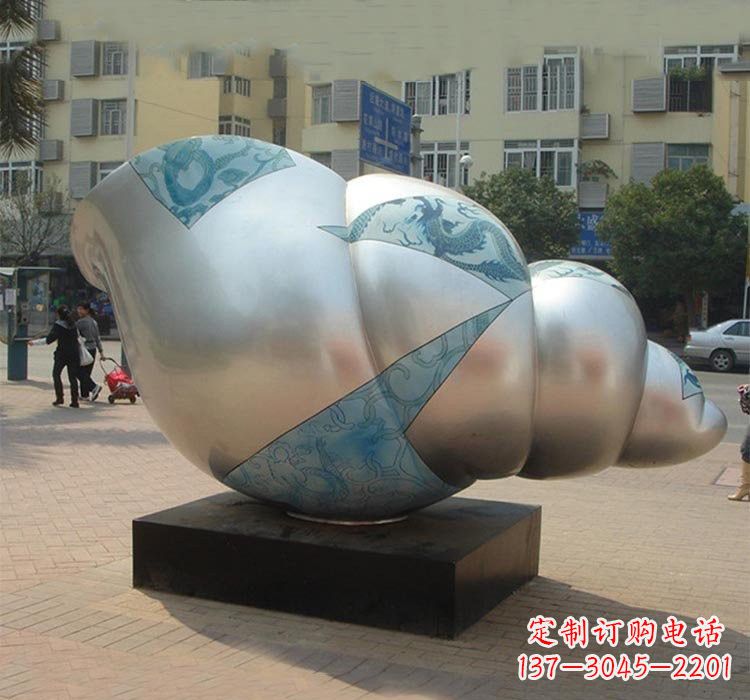 湖南不锈钢海螺雕塑——给小区增添美的魅力