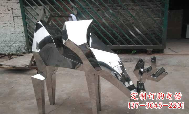 湖南不锈钢小羊雕塑