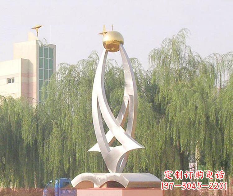 湖南铭记校园美好——不锈钢书籍雕塑