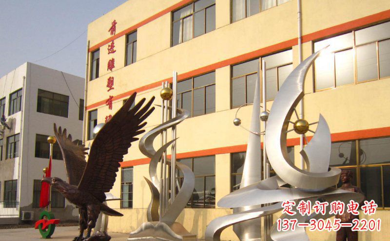 湖南不锈钢雄鹰雕塑
