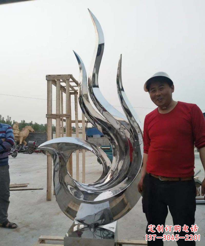 湖南不锈钢艺术凤凰雕塑1