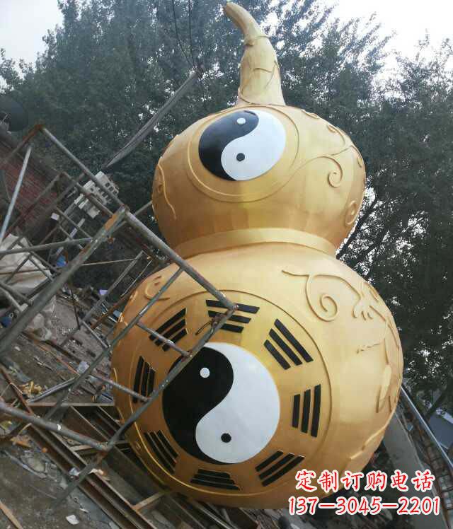 湖南精美不锈钢葫芦雕塑