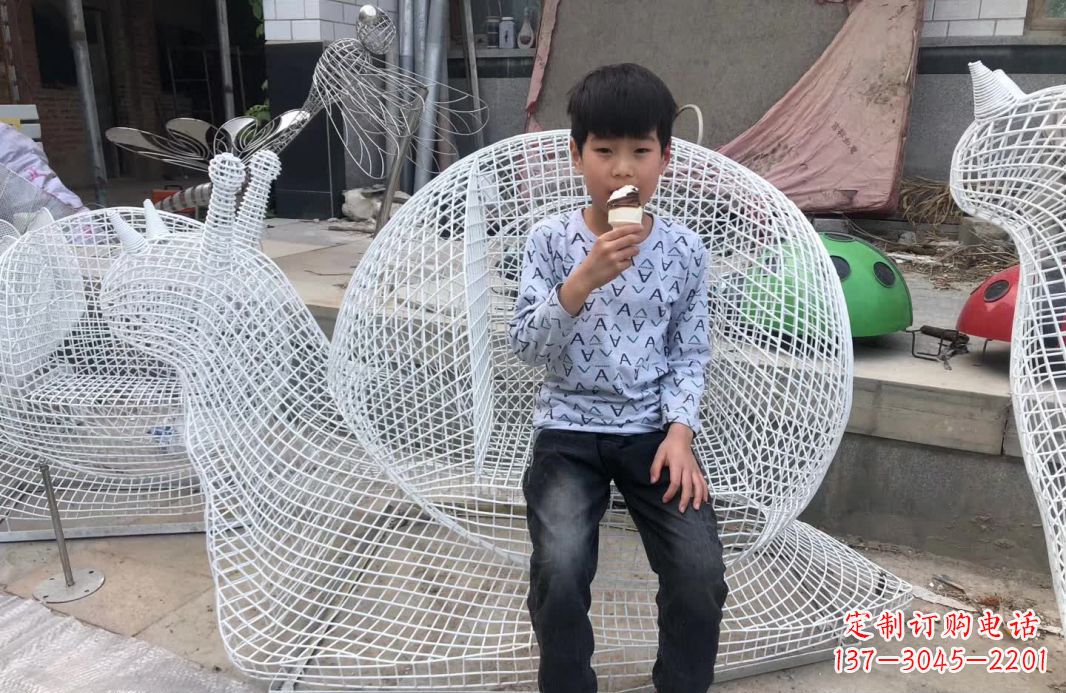 湖南精美不锈钢蜗牛雕塑