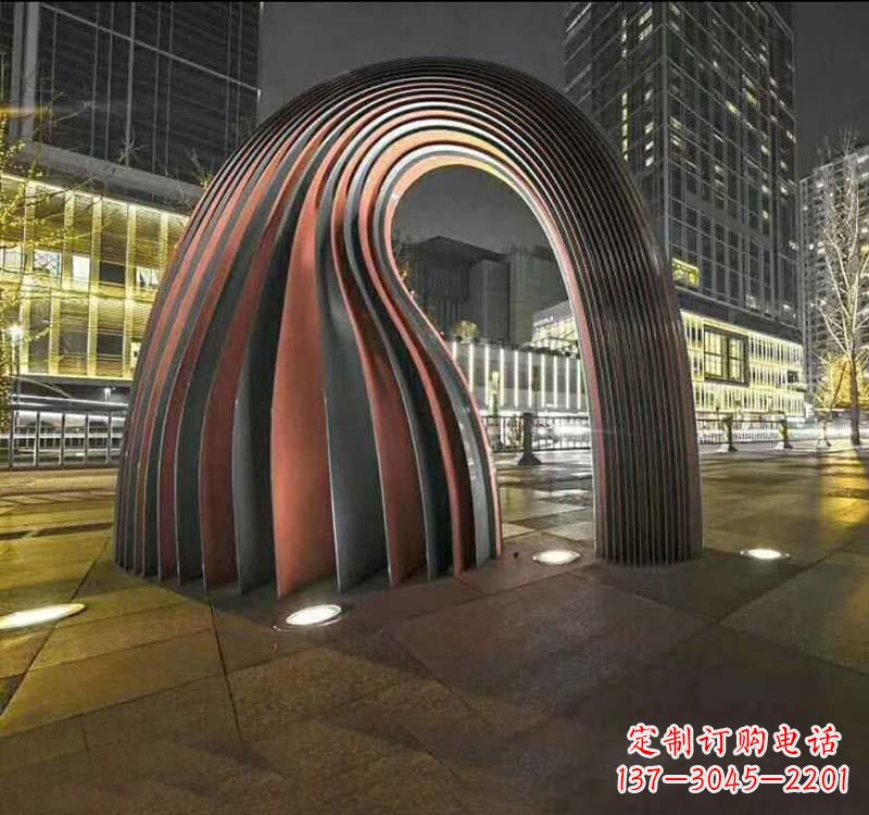 湖南不锈钢异形拱门雕塑