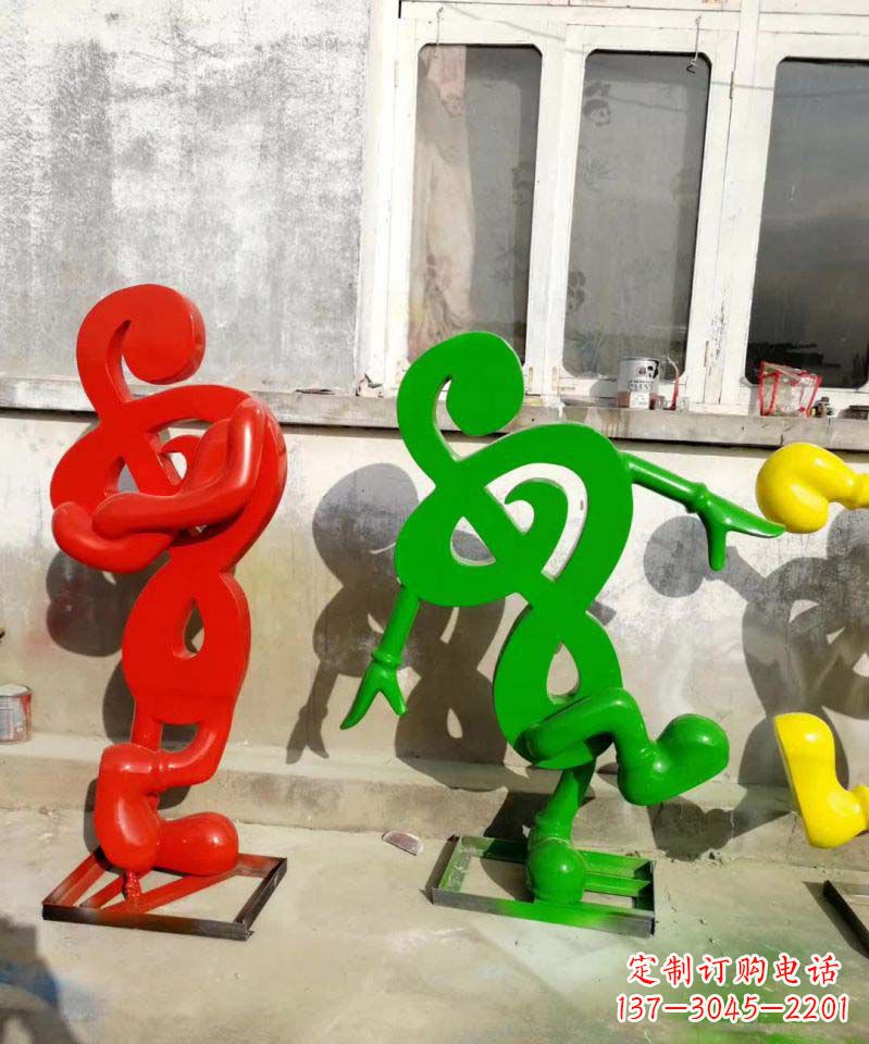 湖南不锈钢音符抽象雕塑