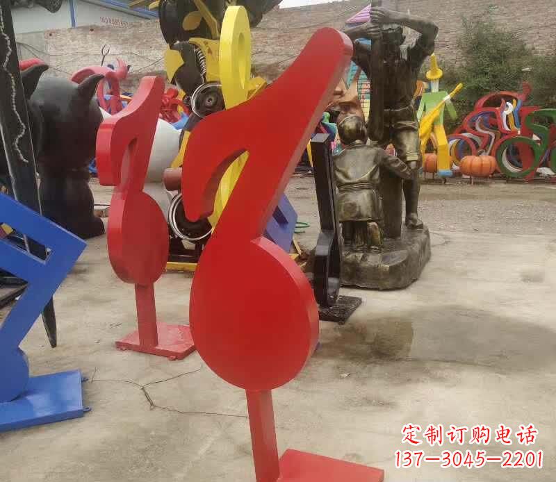 湖南不锈钢音符雕塑