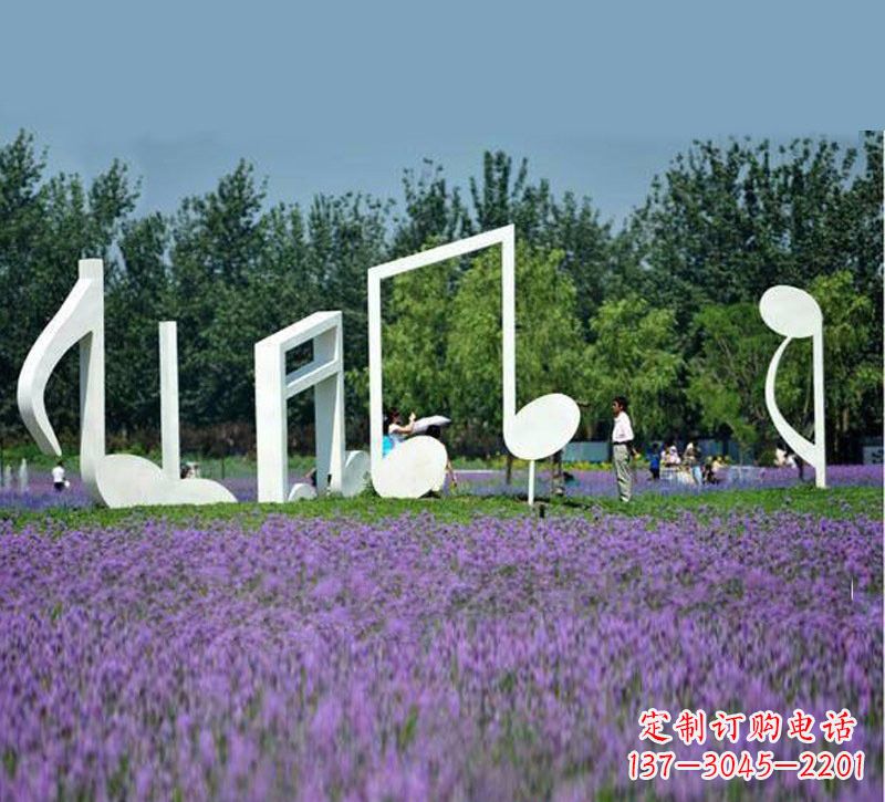 湖南不锈钢音符雕塑222