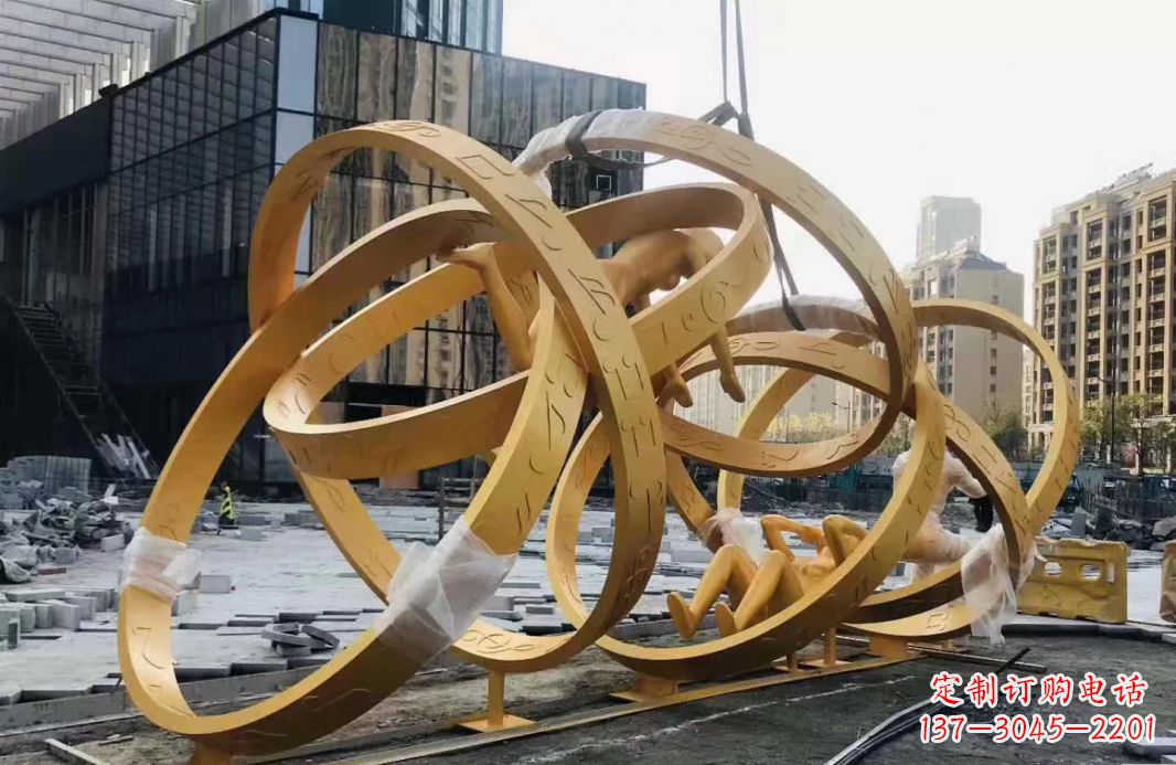 湖南不锈钢音符运动人物雕塑