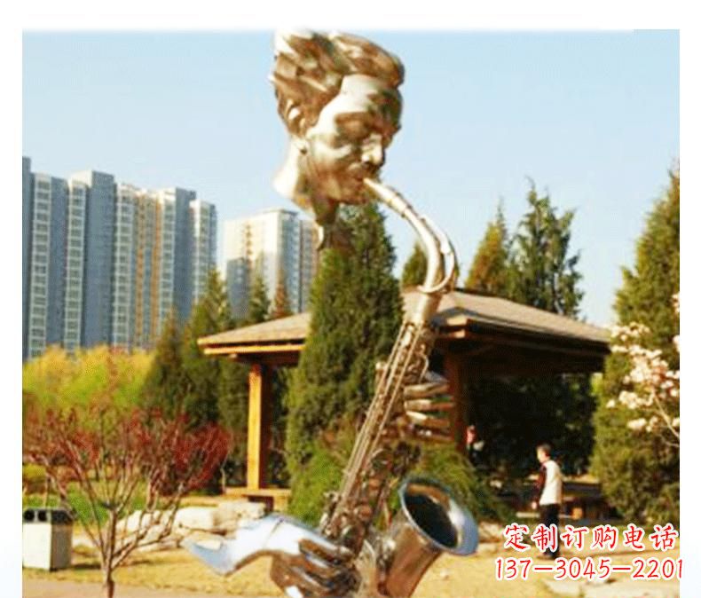 湖南不锈钢音乐萨克斯雕塑