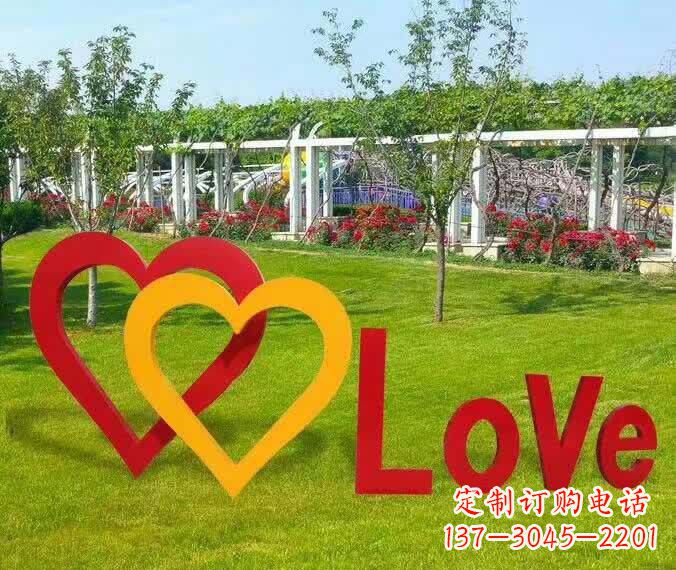 湖南不锈钢英文字母雕塑