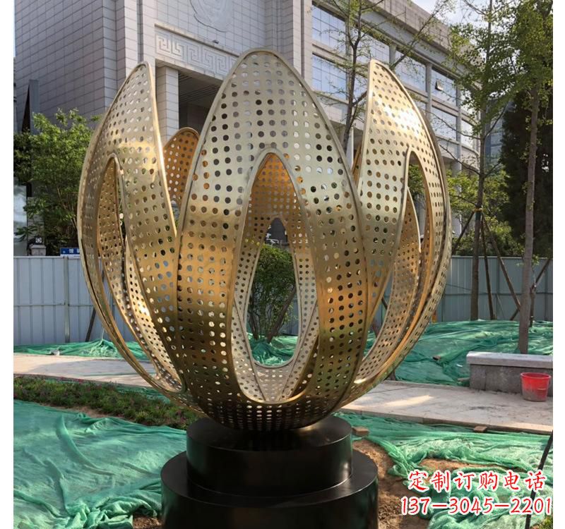湖南不锈钢园林抽象艺术拱门雕塑