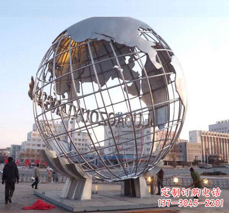 湖南不锈钢地球仪雕塑一座充满美丽与灵性的艺术品