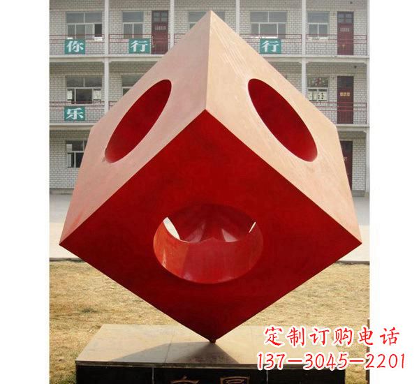 湖南不锈钢园林魔方雕塑