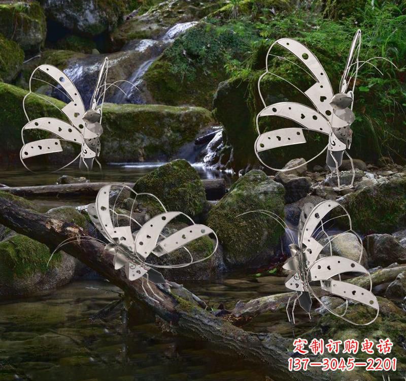 湖南不锈钢园林艺术镂空蝴蝶雕塑