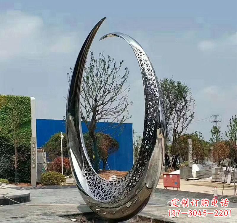 湖南不锈钢圆环创意雕塑