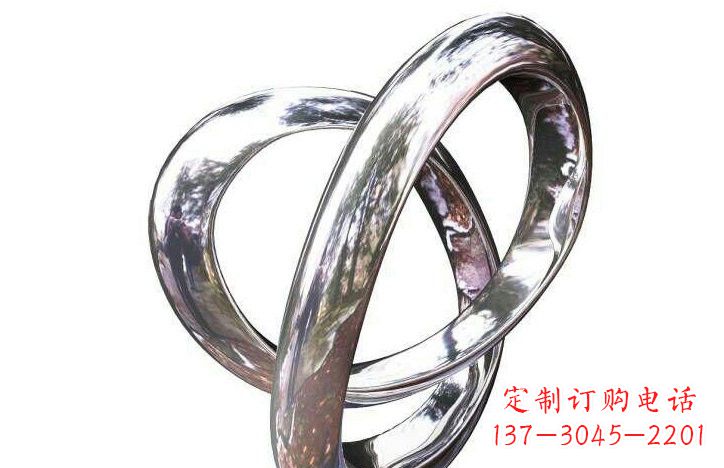湖南不锈钢圆环雕塑222