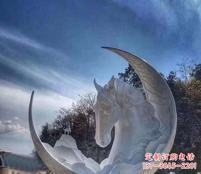 湖南不锈钢月亮动物雕塑