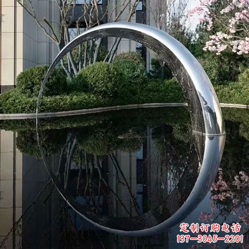 湖南不锈钢月亮水景景观
