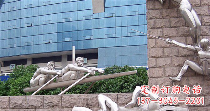 湖南不锈钢运动员雕塑——震撼的街头景观