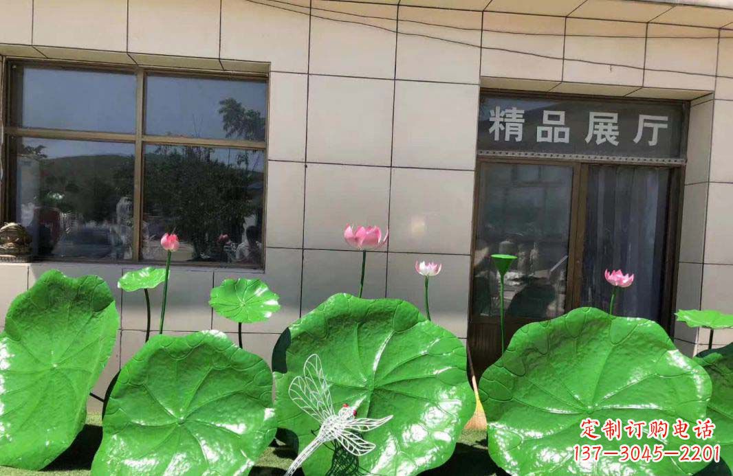 湖南不锈钢造型荷叶雕塑