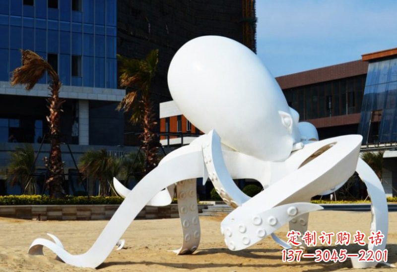 湖南精美的不锈钢章鱼雕塑