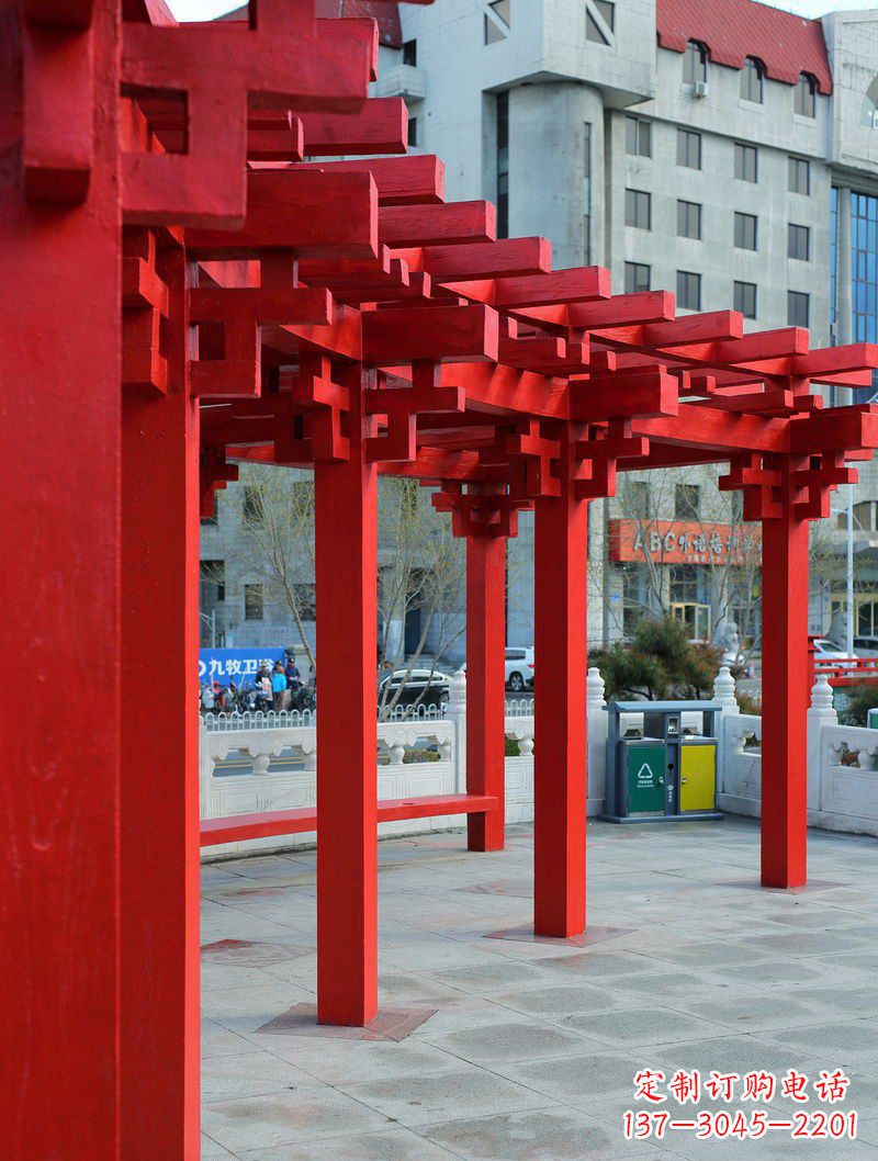 湖南长廊雕塑描绘城市景观的艺术作品