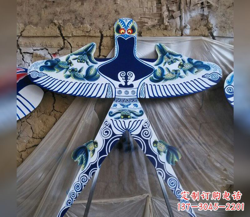 湖南不锈钢蜘蛛侠风筝雕塑