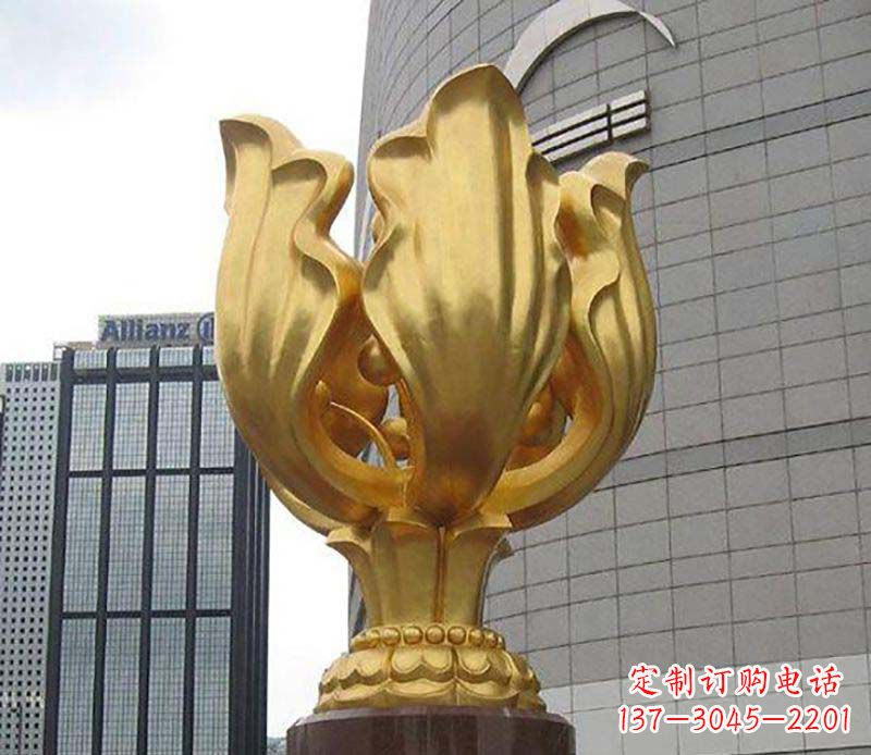 湖南紫荆花雕塑——精美艺术品
