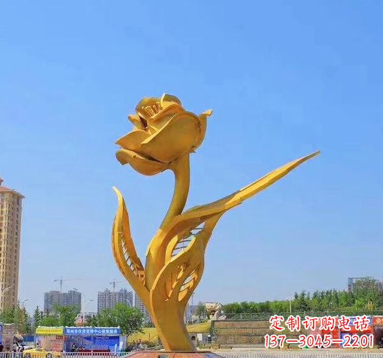 湖南精美不锈钢紫荆花雕塑