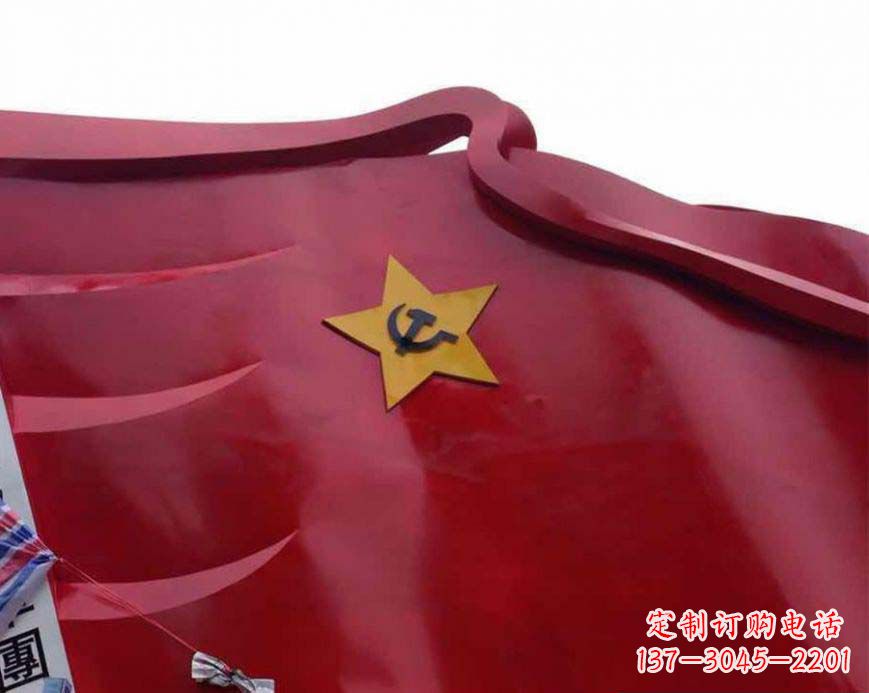 湖南不锈钢党徽雕塑——传承红色基因
