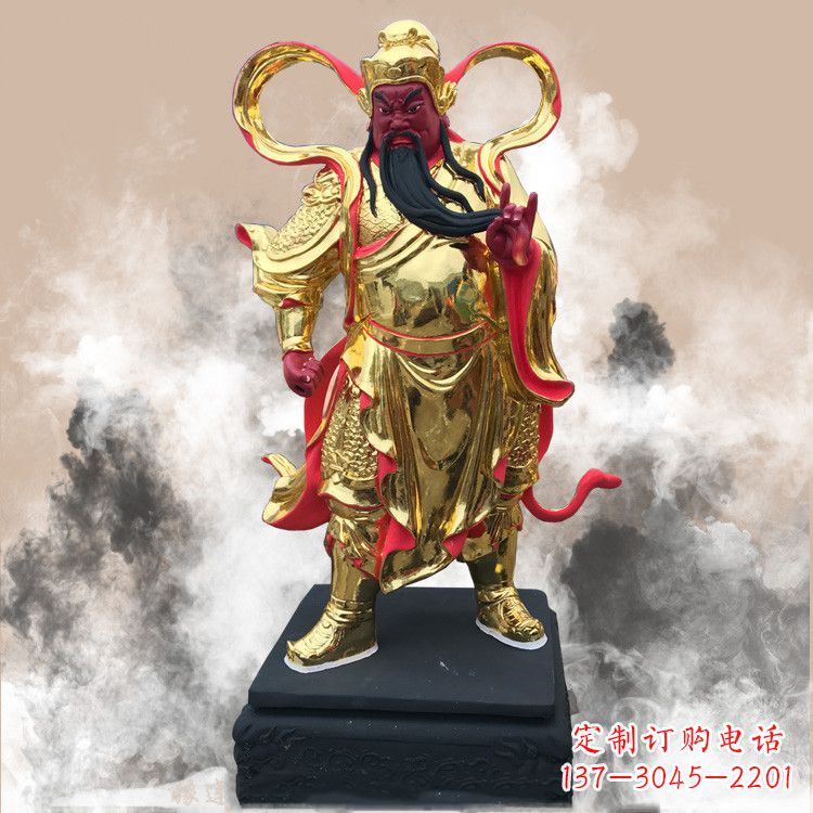 湖南彩绘关公佛像