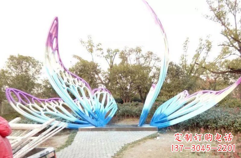 湖南彩色不锈钢蝴蝶雕塑
