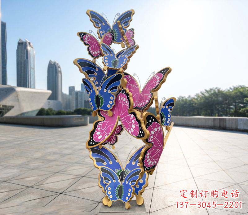 湖南不锈钢蝴蝶雕塑美丽的艺术诠释